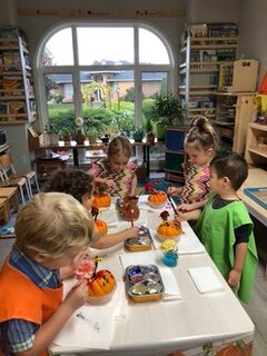 Coronation Montessori pumpkin coloring for class