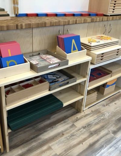 Montessori inside shelves