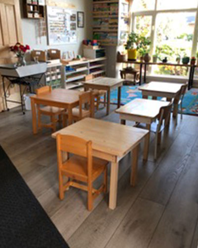inside of the school